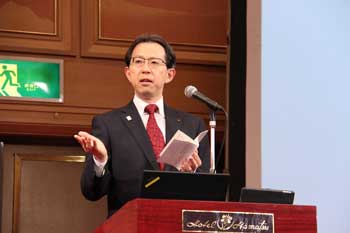 Photo:Mr. Masao Uchibori (Governor of Fukushima Prefecture)