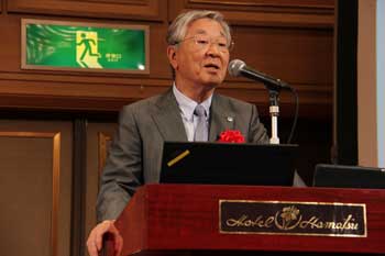 Photo:Mr. Hiroaki Nakanishi (Chairman & CEO, Hitachi, Ltd.)