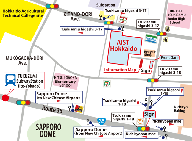 AIST Hokkaido Map Image