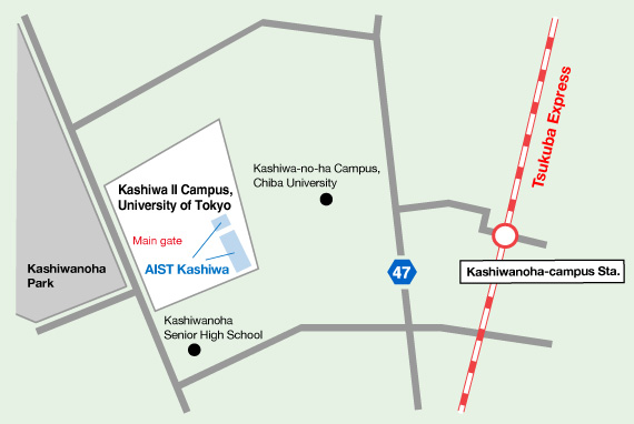 AIST Kashiwa Area Map Image