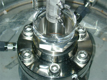 Photo of Photoreaction reactor.