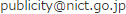 NICT email address