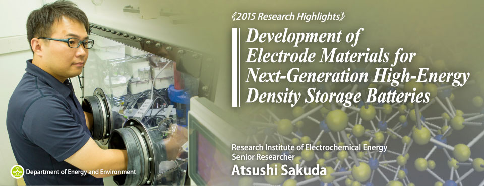 Development of Electrode Materials for Next-Generation High-Energy Density Storage Batteries