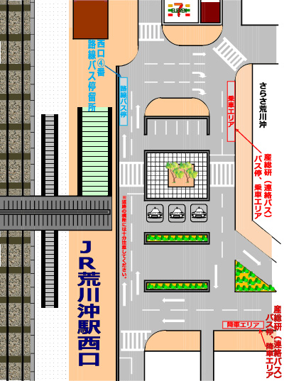 荒川沖駅連絡便降車場