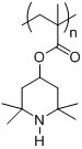 ピペリジン（メタ）アクリレートポリマー構造式