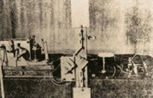 わが国初の無線電信実験の写真