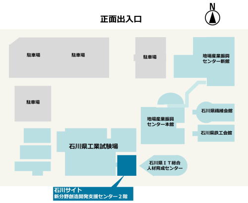 産業振興ゾーンの案内図