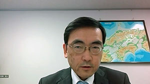 「開会挨拶  産総研中国センター／田澤所長」の写真