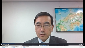 「開会挨拶　産総研中国センター/田澤所長」の写真
