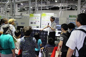 フレアラボツアー太陽電池の一貫製造ライン見学