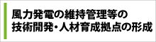 「風力発電の維持管理等の技術開発・人材育成拠点の形成」事業へのリンク