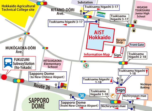 AIST Hokkaido Map Image