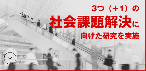 3つ(+1)の社会課題解決に向けた研究を実施