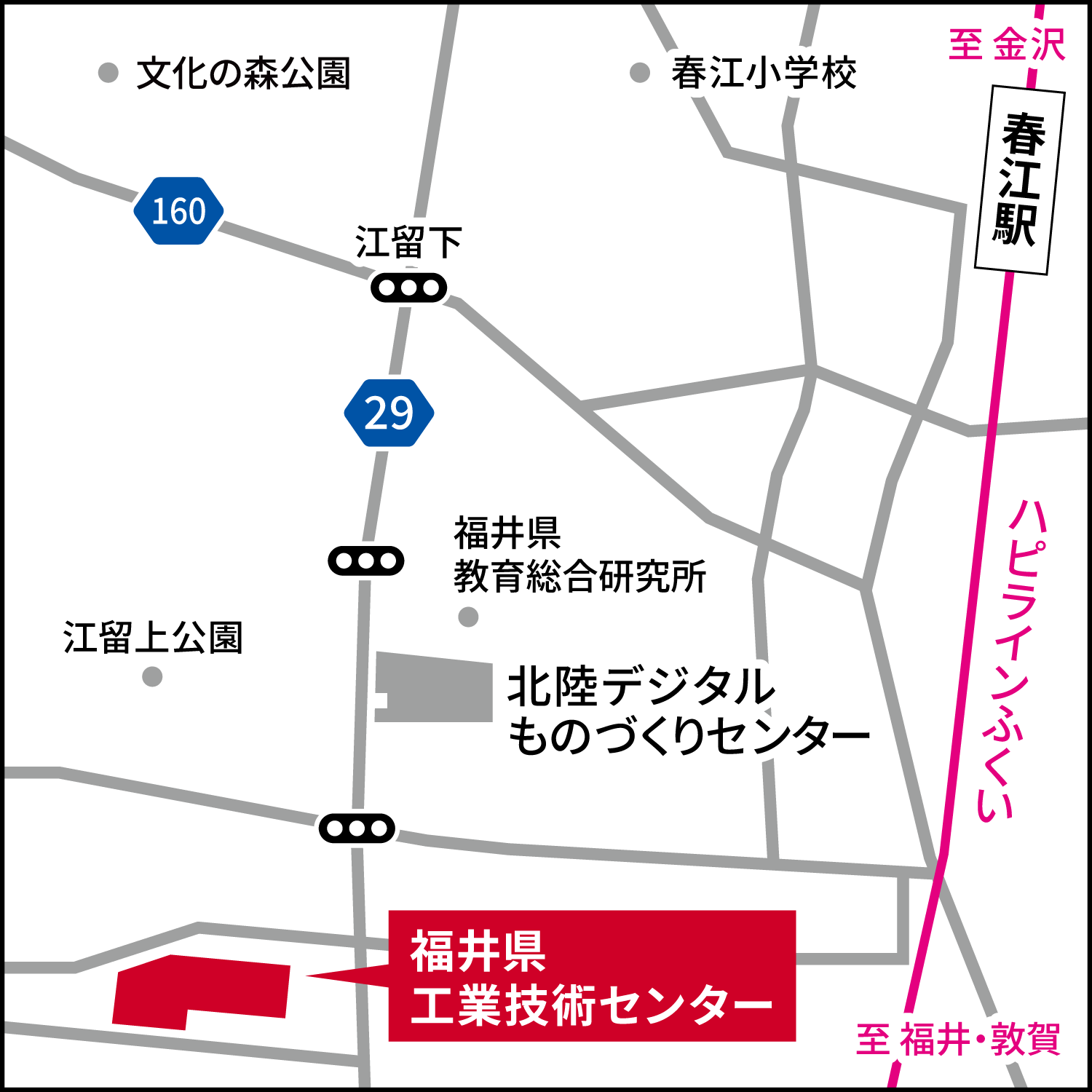 福井サイト周辺地図