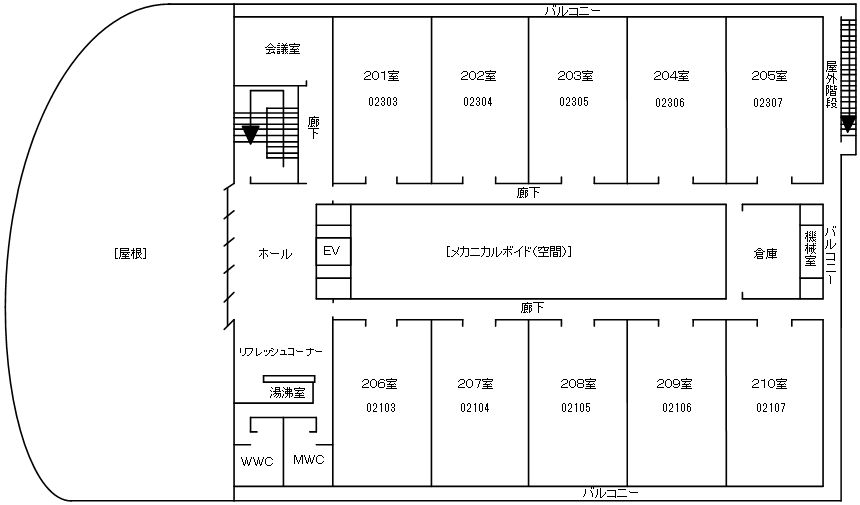 配置図2階