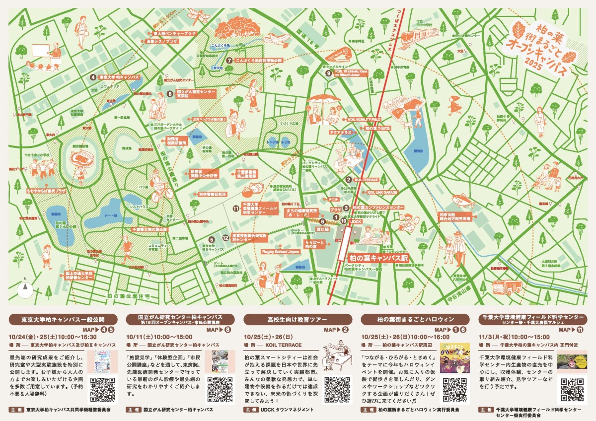 街まるごとオープンキャンパス パンフレット裏