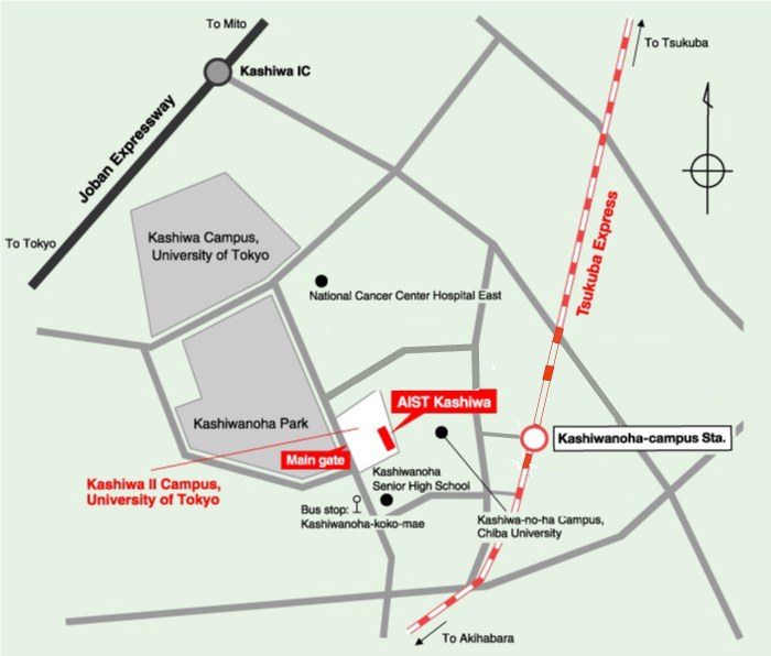 AIST Kashiwa Map