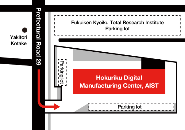 AIST Hokuriku Area Map Image