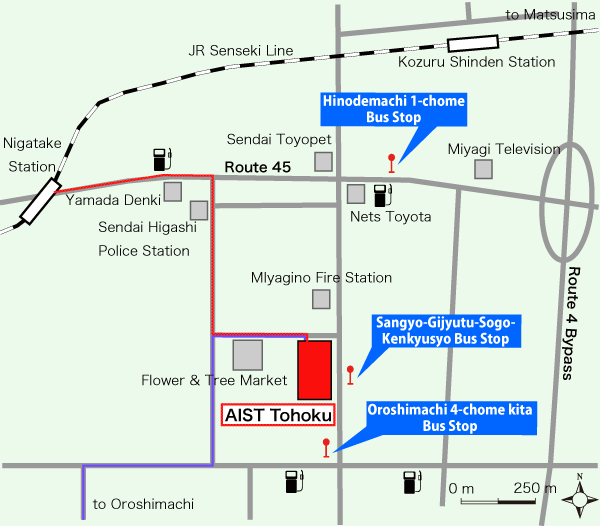 AIST Tohoku Map Image