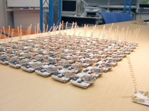 photo:100 of the Sensor network nodes