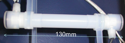 Photo of Prototype micro-flow ultrasonic flowmeter