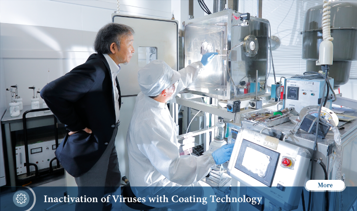 Inactivation of Viruses with Coating Technology