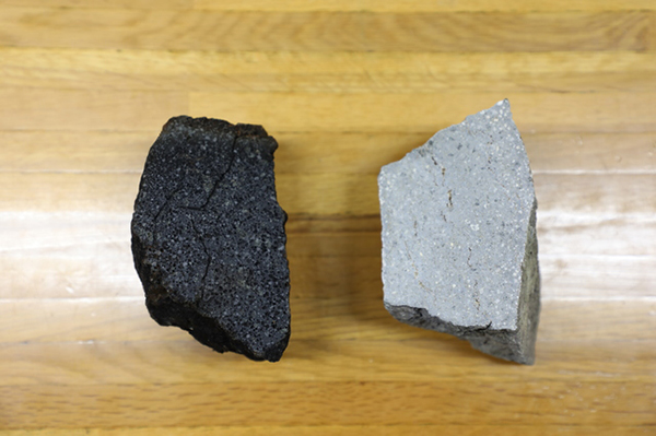 玄武岩と安山岩の写真