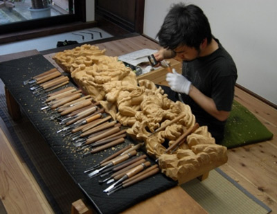 井波彫刻の写真