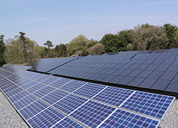 太陽光発電パネルの写真