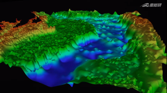 3D地質図で見られる荒川の下にでてくる大きな谷がわかる画像