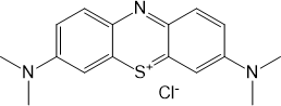メチレンブルーの分子構造図