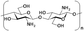 キトサンの構造式の図