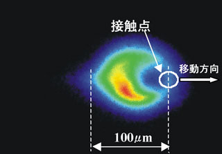 プラズマの紫外光像図