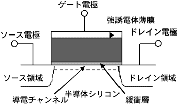 1Tr型FeRAMの構造図