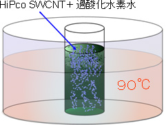 過酸化水素水による熱処理の模式図