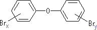 ポリブロモジフェニルエーテルの化学構造