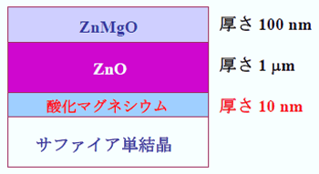 試料の断面構造の模式図