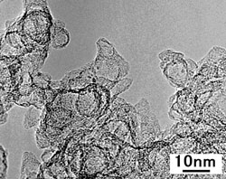 中空炭素ナノ微粒子の写真