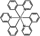 Ir(ppy)3の化学構造の図