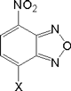 ニトロベンゾオキサジアゾール（NBD）の説明図