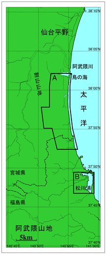 図2　今回調査した地域の図