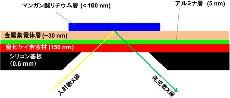 薄膜電極模式図