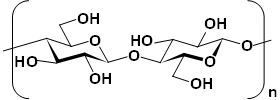 セルロースの構造式の図