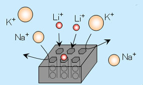海水からリチウムを採るの概要図