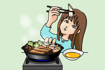 野菜をもつ子どものイメージ図