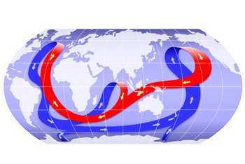 海流のイメージ図