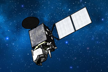 人工衛星のイメージ図
