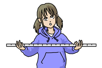 ものさしのイメージ図