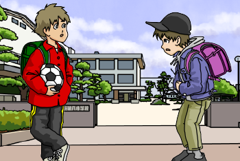 学校と生徒のイメージ図