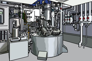 化学工場のイメージ図